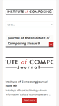 Mobile Screenshot of instituteofcomposing.org